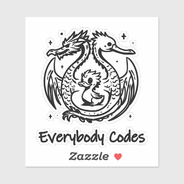 The Song of Ducks and Dra Custom-Cut Vinyl Sticker (Sheet)