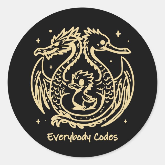 The Song of Ducks and Dragons Stickers Sheet (Front)