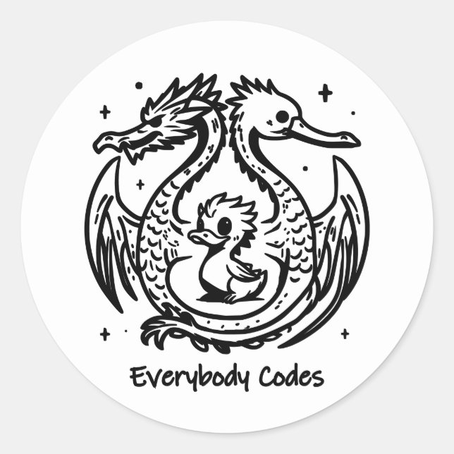 The Song of Ducks and Dragons Stickers Sheet (Front)