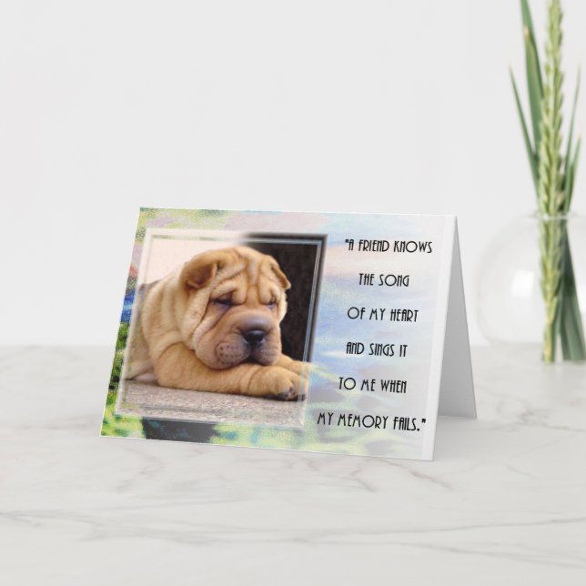 The Song Of My Heart Card (Front)