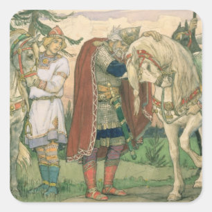 The Song of Prince Oleg , 1899 Square Sticker