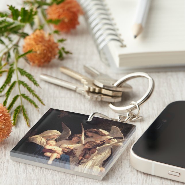 The song of the angels, Bouguereau Key Ring (Front Right)