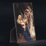The song of the angels, Bouguereau Plaque<br><div class="desc">The Song of the Angels, also referred to as The Virgin with Angels, is an oil painting created in 1881 by the French academic painter William-Adolphe Bouguereau. It depicts angels serenading the Virgin and child to sleep, and features a photo-realistic style that combines Neoclassical elements with an elegant figurative approach....</div>