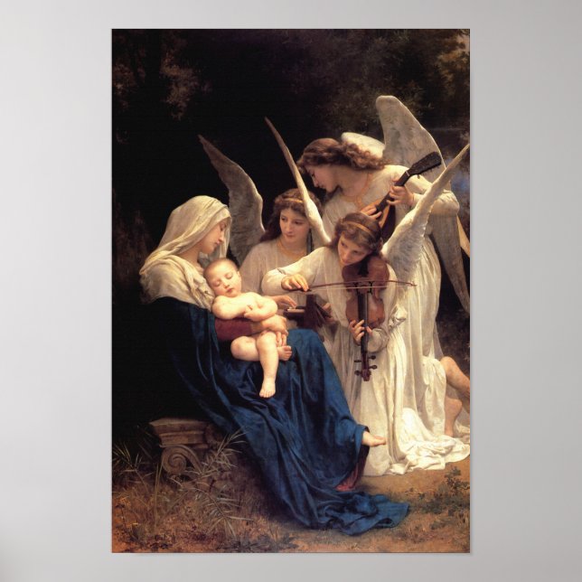 The song of the angels by William Bouguereau Poster (Front)