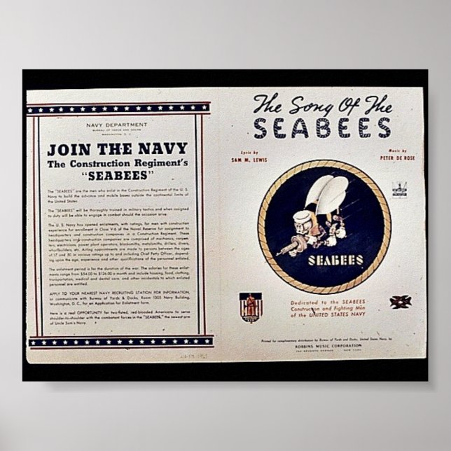 The Song Of The Seabees Poster (Front)