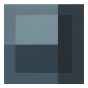 The Song the Mirror Rejected Geometric Blue Gray Poster