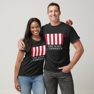 The Sons of Liberty Flag on Dark Bkgd. T-Shirt