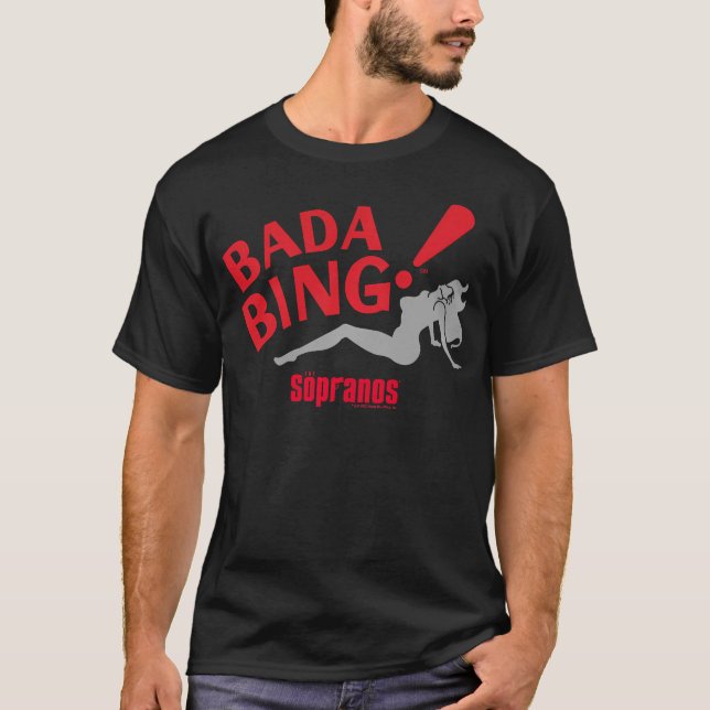 The Sopranos Bada Bing Adult T-Shirt (Front)
