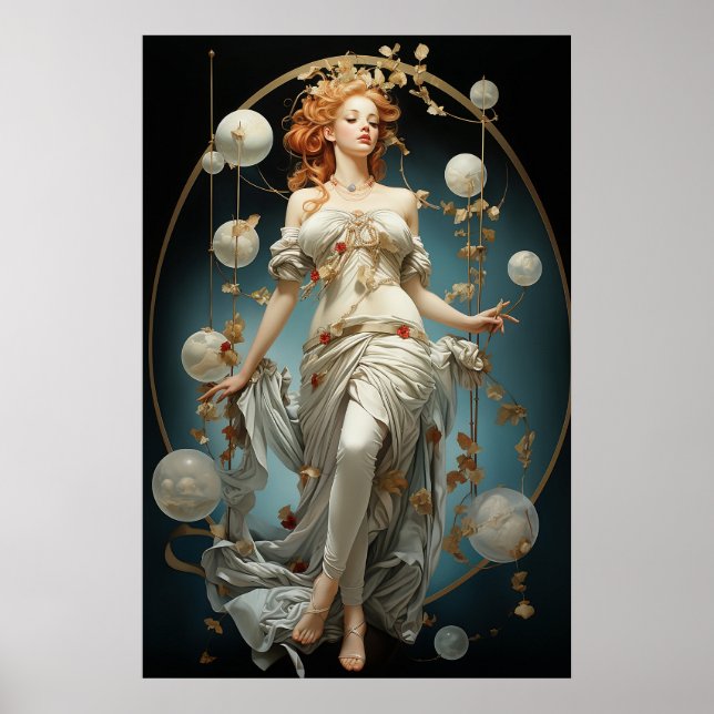 The Sorceress and the Spheres painting Poster (Front)