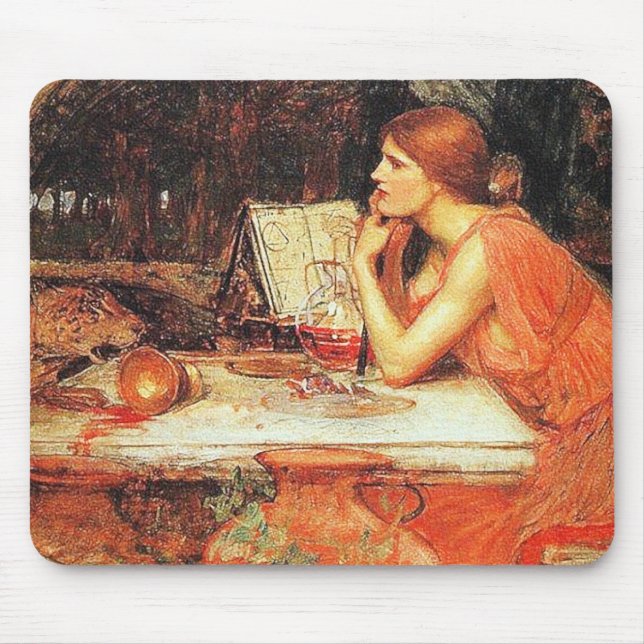"The Sorceress" by John Waterhouse Mouse Mat (Front)
