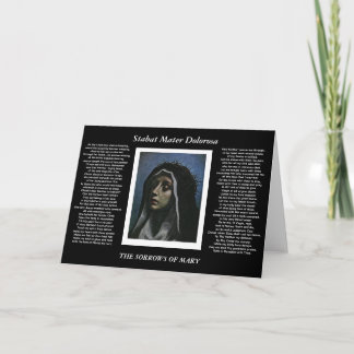 THE SORROWS OF MARY CARD