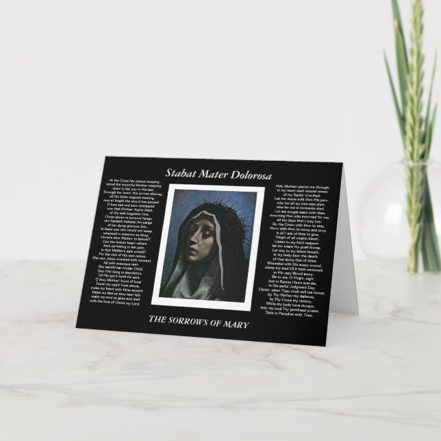 THE SORROWS OF MARY CARD (Front)