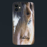 ©The Soul | Equine Horse Personalised iPhone 11 Case<br><div class="desc">See the soul through the eye. Closeup photography of an equine horse head. Personalised gift for riders,  cowboys,  cowgirls,  rangers,  equestrians,  and horse-lovers. Photography©riverme*2012/04/23-present.</div>