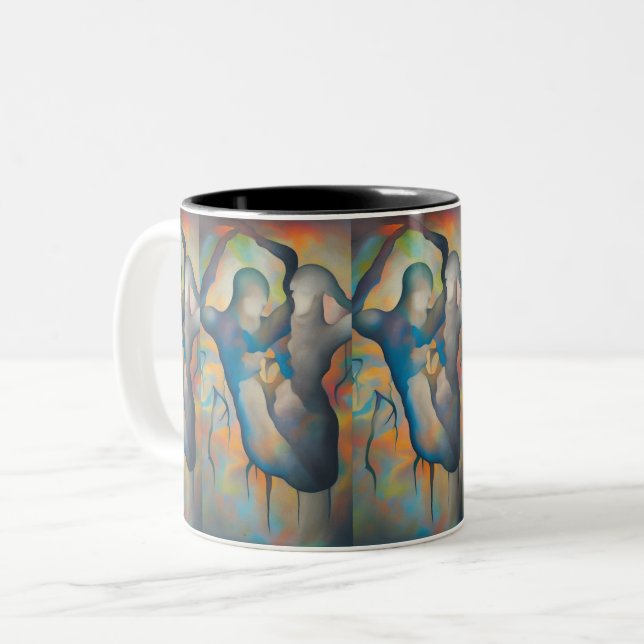 The soul mates Two-Tone coffee mug (Front Left)