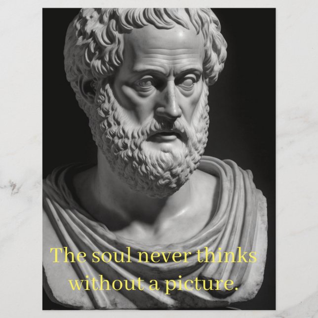 The soul never thinks without a picture (Front)