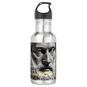The soul never thinks without a picture 532 ml water bottle