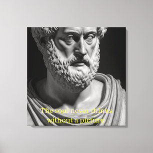 The soul never thinks without a picture canvas print