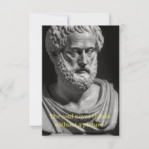 The soul never thinks without a picture card