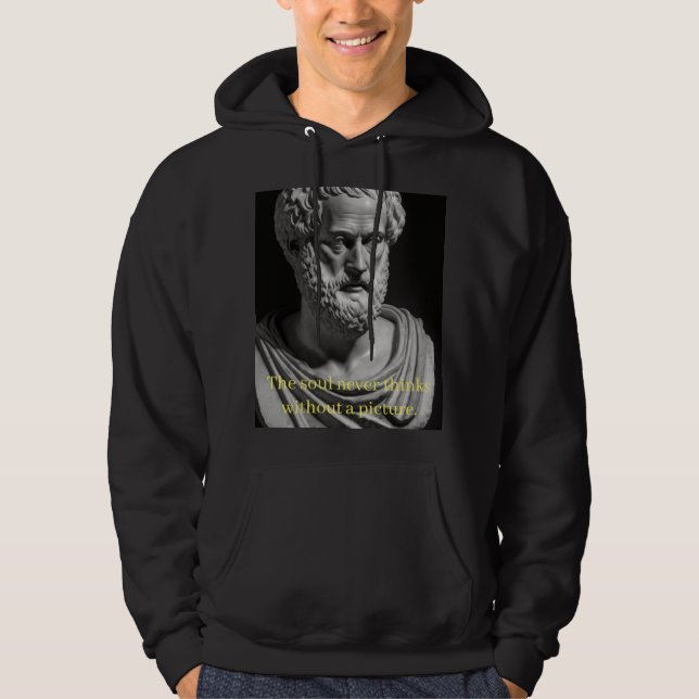 The soul never thinks without a picture hoodie (Front)