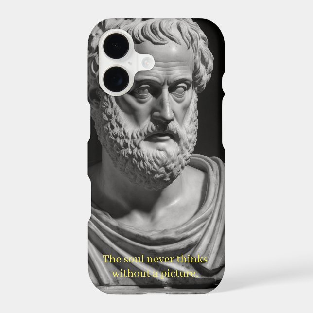The soul never thinks without a picture iPhone case (Back)