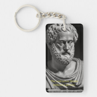 The soul never thinks without a picture key ring