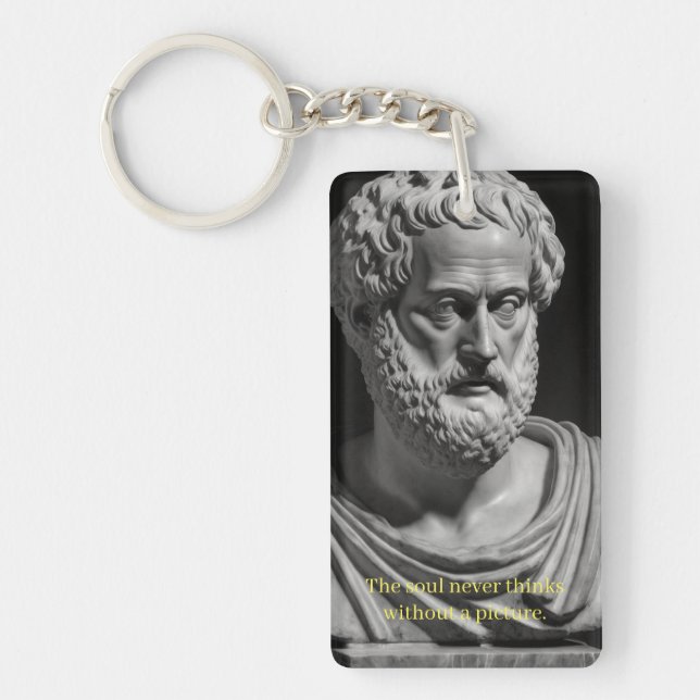 The soul never thinks without a picture key ring (Front)