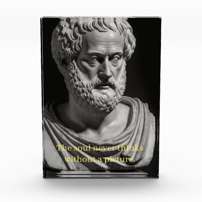 The soul never thinks without a picture photo block (Front)