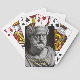 The soul never thinks without a picture spielkarte playing cards