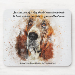 The Soul of a Dog - Basset Hound Mouse Mat