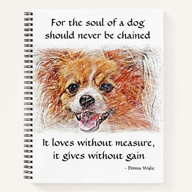The Soul of a Dog - Chihuahua Notebook (Front)