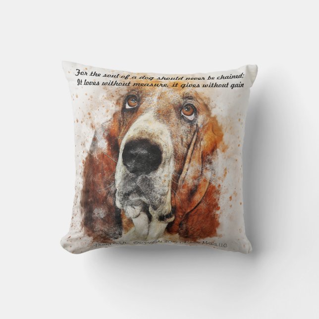 The Soul of a Dog Cushion (Front)