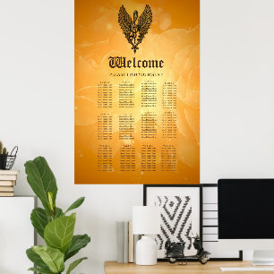 The soul of the melody, a golden clef with wings. poster