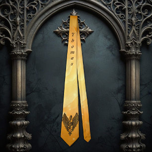 The soul of the melody, a golden clef with wings.  tie