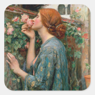 The Soul of the Rose, 1908 Square Sticker
