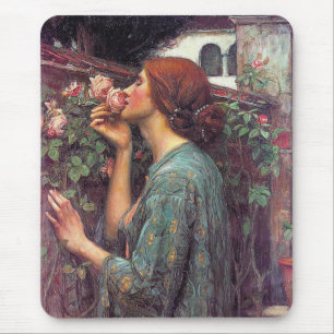 The Soul of The Rose by John W. Waterhouse Mouse Mat