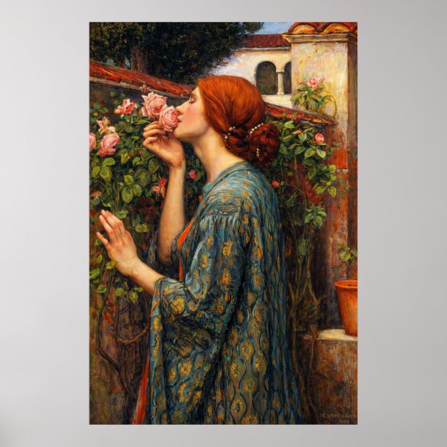 The Soul of the Rose by John William Waterhouse Poster (Front)