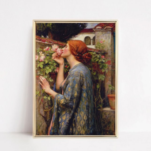 The Soul of the Rose by John William Waterhouse Poster (John_William_Waterhouse_-_The_Soul_of_the_Rose,_1903)