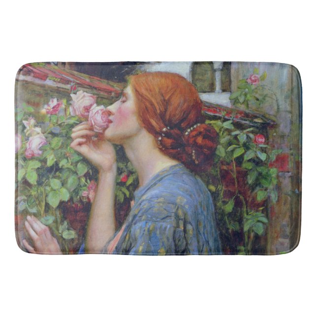 The Soul of the Rose, John William Waterhouse Bath Mat (Front)