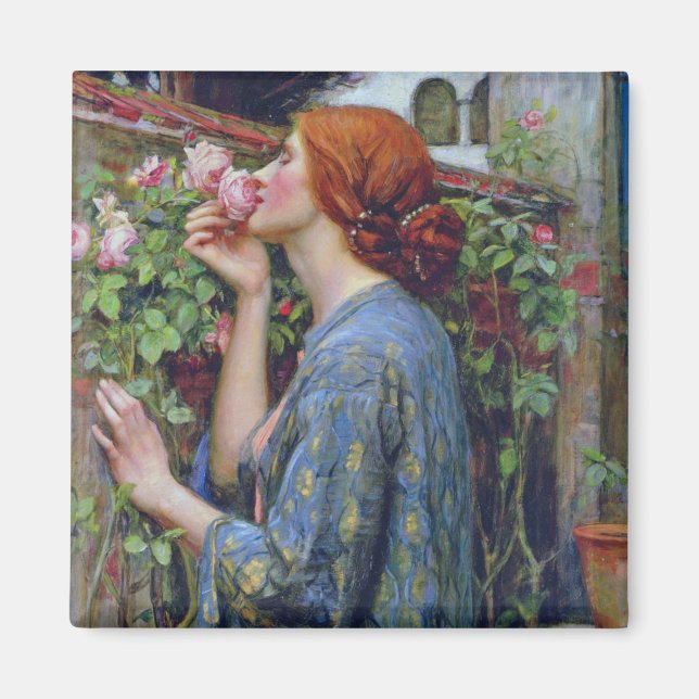 The Soul of the Rose, John William Waterhouse Magnet (Front)