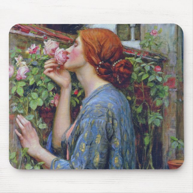 The Soul of the Rose, John William Waterhouse Mouse Mat (Front)
