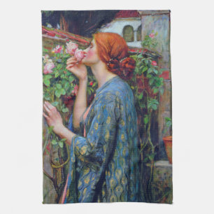 The Soul of the Rose, John William Waterhouse Tea Towel