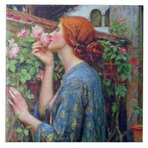 The Soul of the Rose, John William Waterhouse Tile