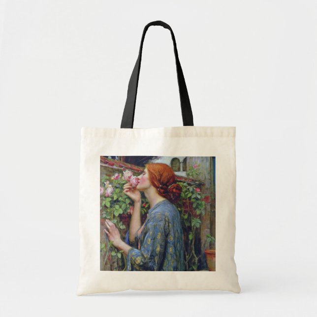 The Soul of the Rose, John William Waterhouse Tote Bag (Front)