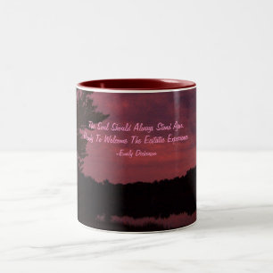 The Soul Should Always Stand Ajar,... Two-Tone Coffee Mug