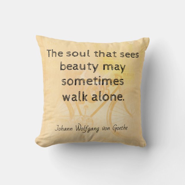 The soul that sees beauty  cushion (Front)