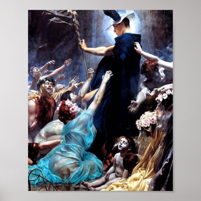 The Souls Of Acheron By Adolf Hiremy Hirschl 1898 Poster (Front)