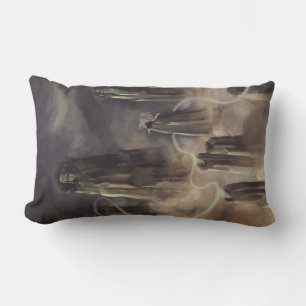 The Souls of the Mountain (by Remedios Varo) Lumbar Cushion