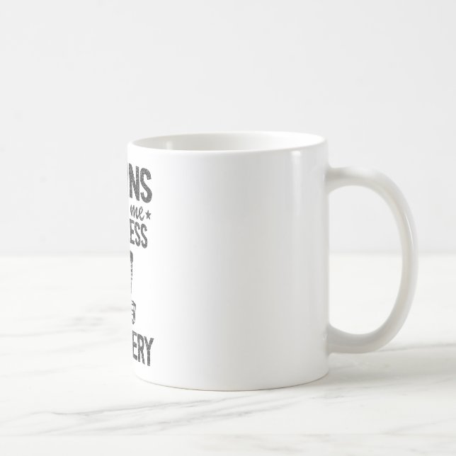 The Sound Of Chains Make Me Feel Less Murdery Disc Coffee Mug (Right)