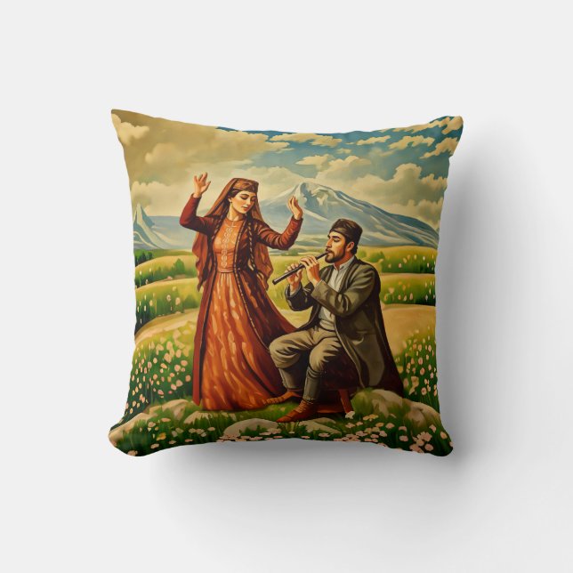 The Sound Of Duduk Throw Pillow (Front)