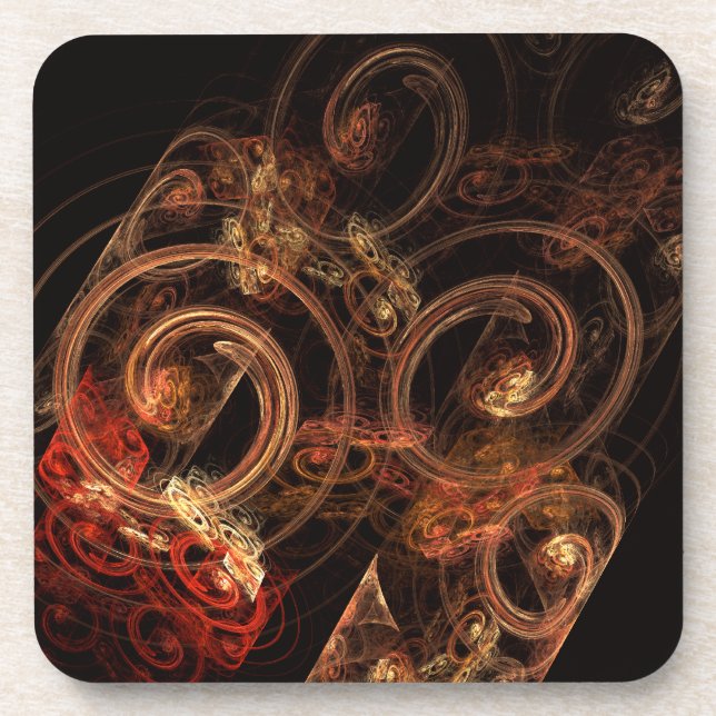 The Sound of Music Abstract Art Cork Coaster (Front)
